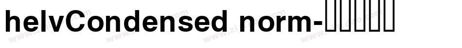 helvCondensed norm字体转换